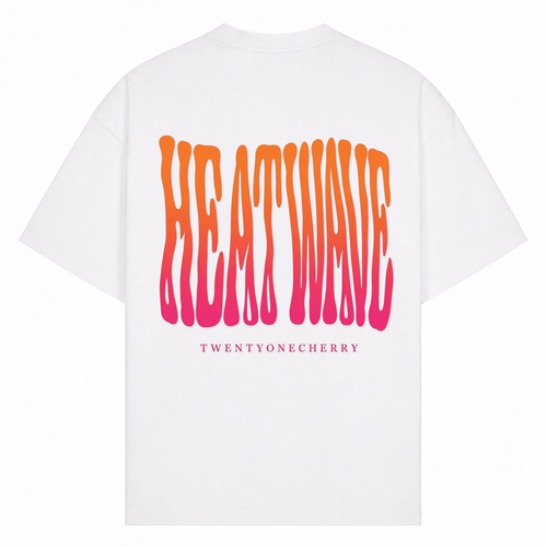 Heatwave Oversized Shirt - Weiß - Rueckseite