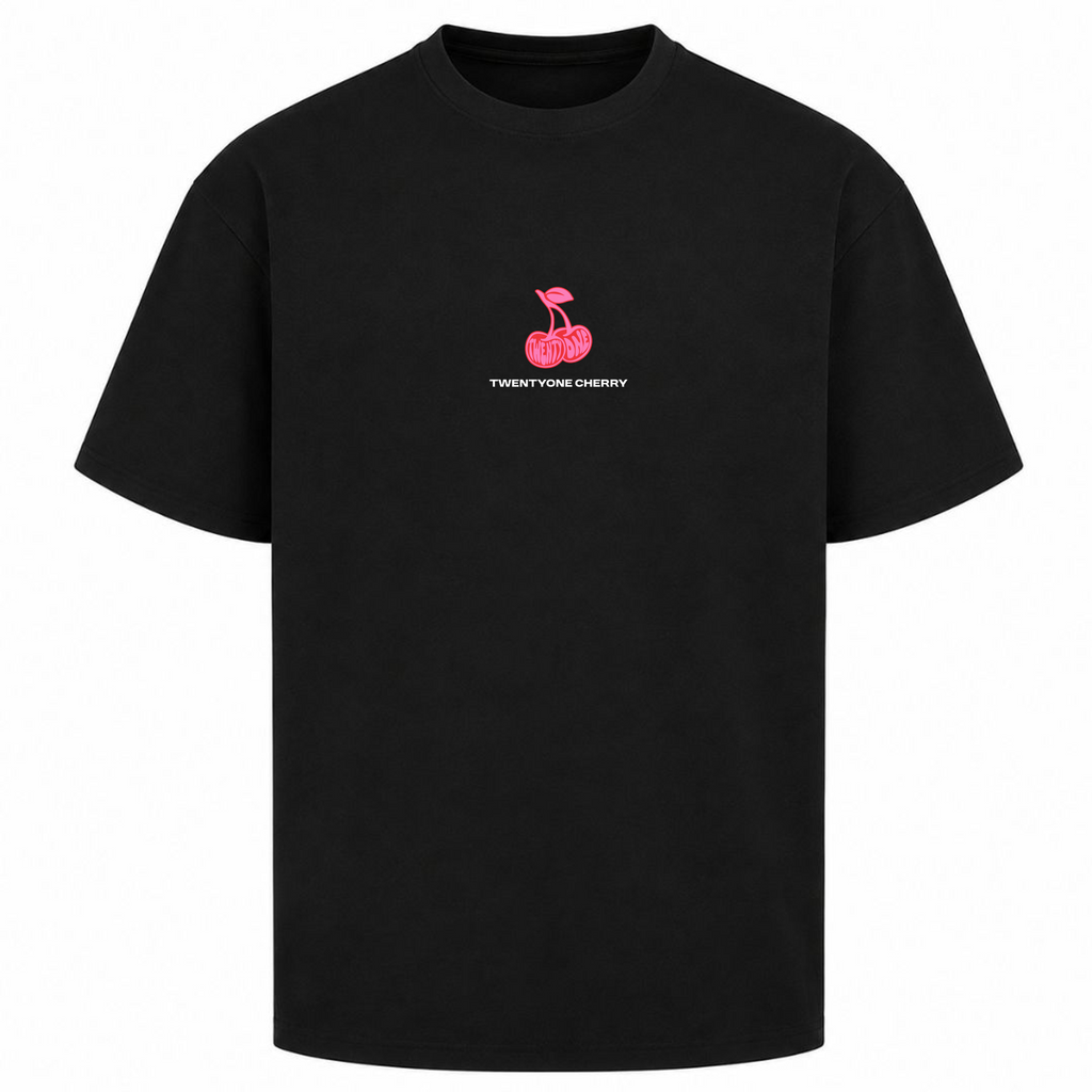 Twentyone Cherry Basic Tee - Schwarz