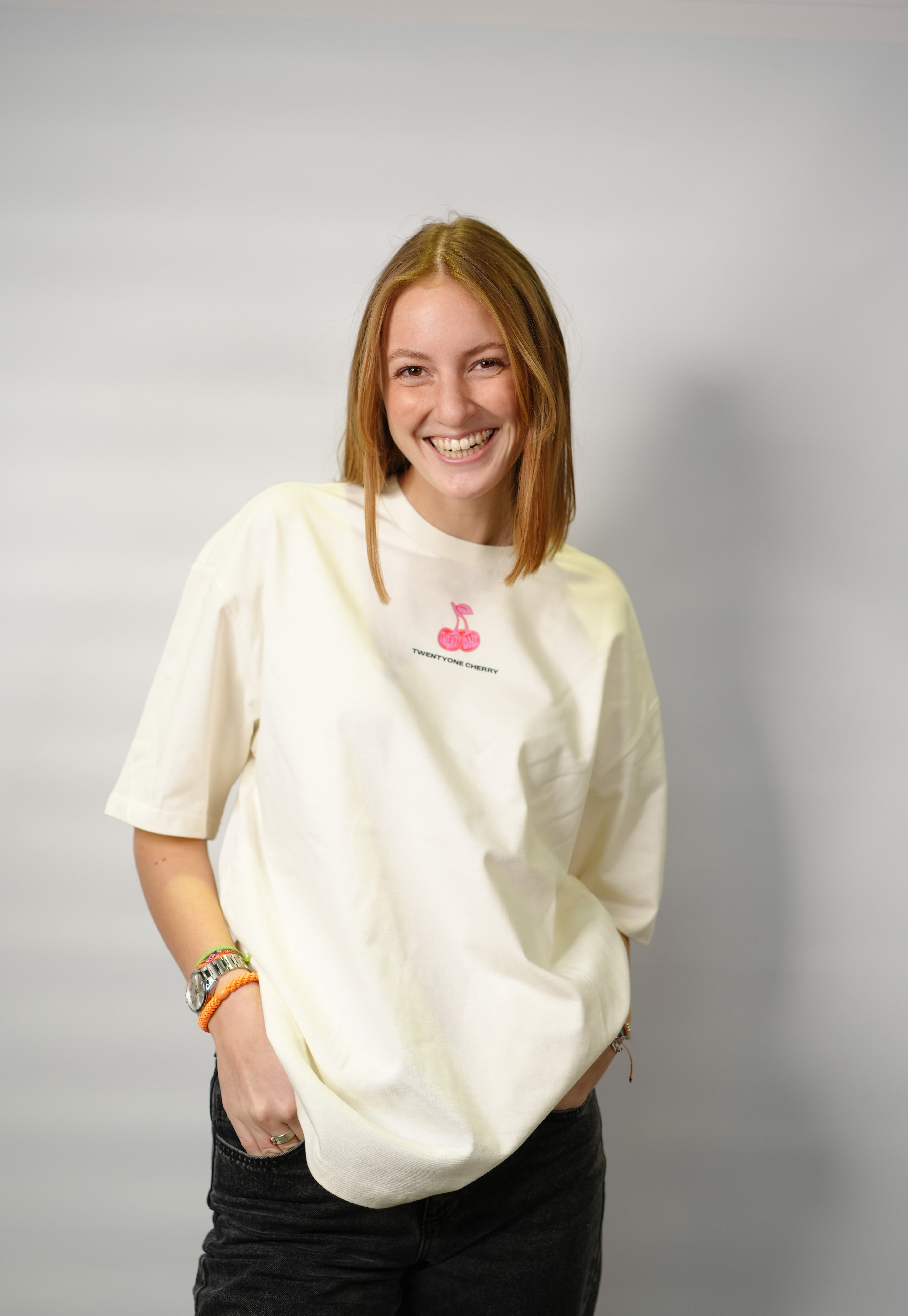 BE THE CHERRY ON TOP OF THE CAKE Oversized Shirt