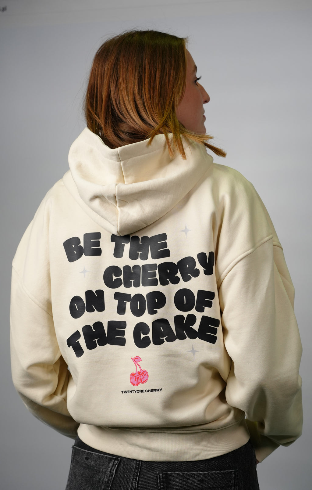 BE THE CHERRY ON TOP OF THE CAKE Oversized Hoodie