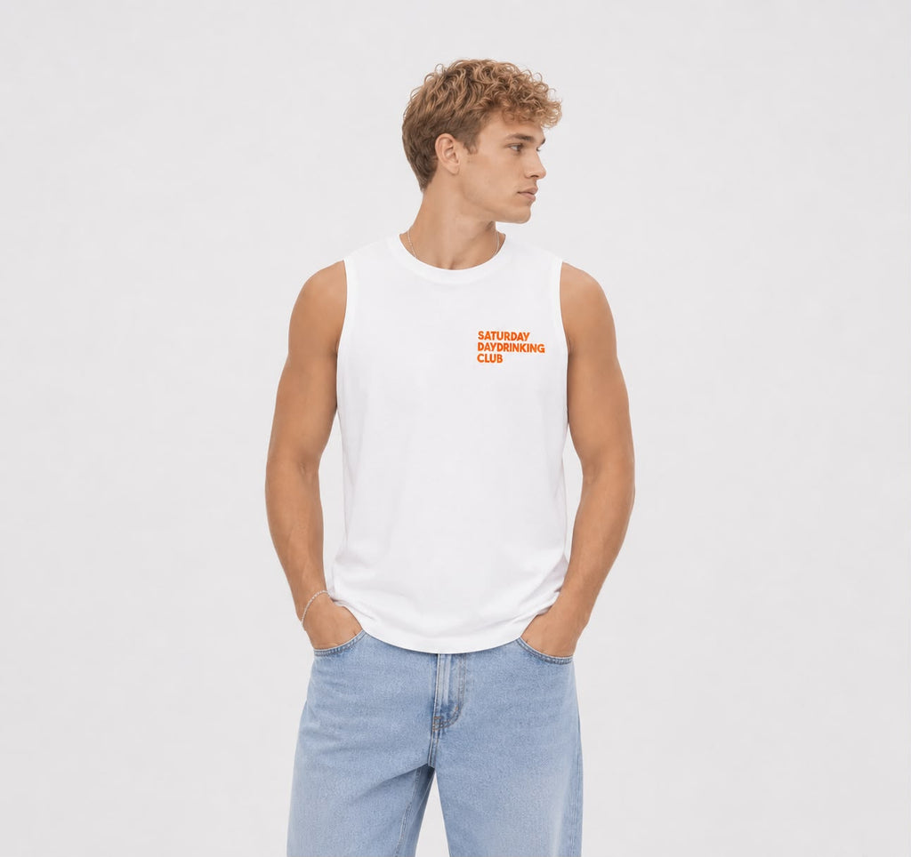 Saturday Drinking Club Sleeveless Oversized Tee