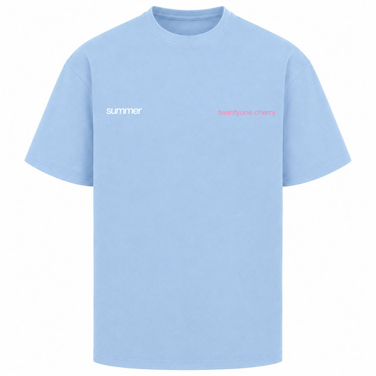 Summer Oversized Shirt - powder blue